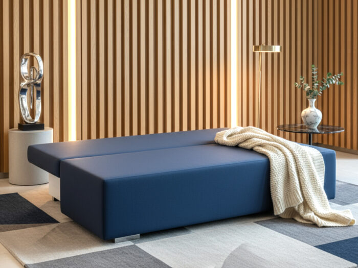 Mała Kanapa Rozkładana 202 CM Sofa Młodzieżowa Wolnostojąca Na Sprężynach Bonellowych + Wybór Kolorów - LIZA