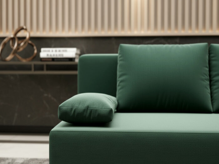 Mała Kanapa Rozkładana 202 CM Sofa Młodzieżowa Wolnostojąca Na Sprężynach Bonellowych + Wybór Kolorów - LIZA