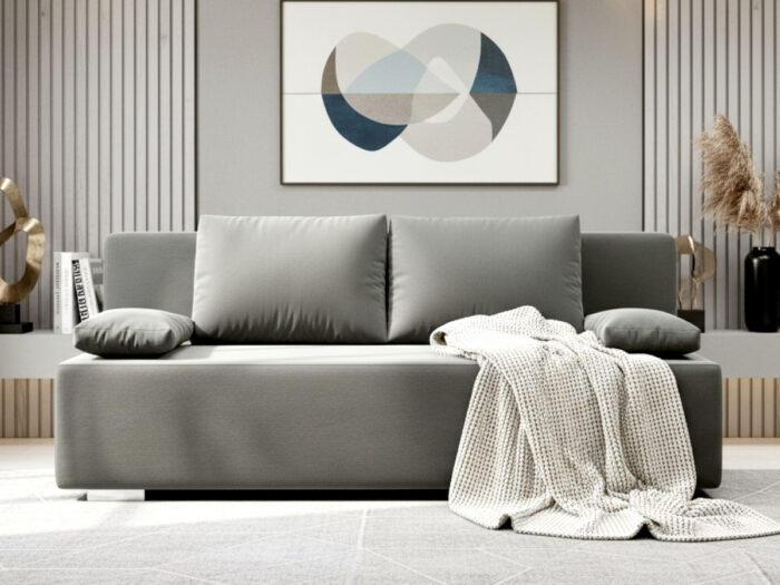 Mała Kanapa Rozkładana 202 CM Sofa Młodzieżowa Wolnostojąca Na Sprężynach Bonellowych + Wybór Kolorów - LIZA