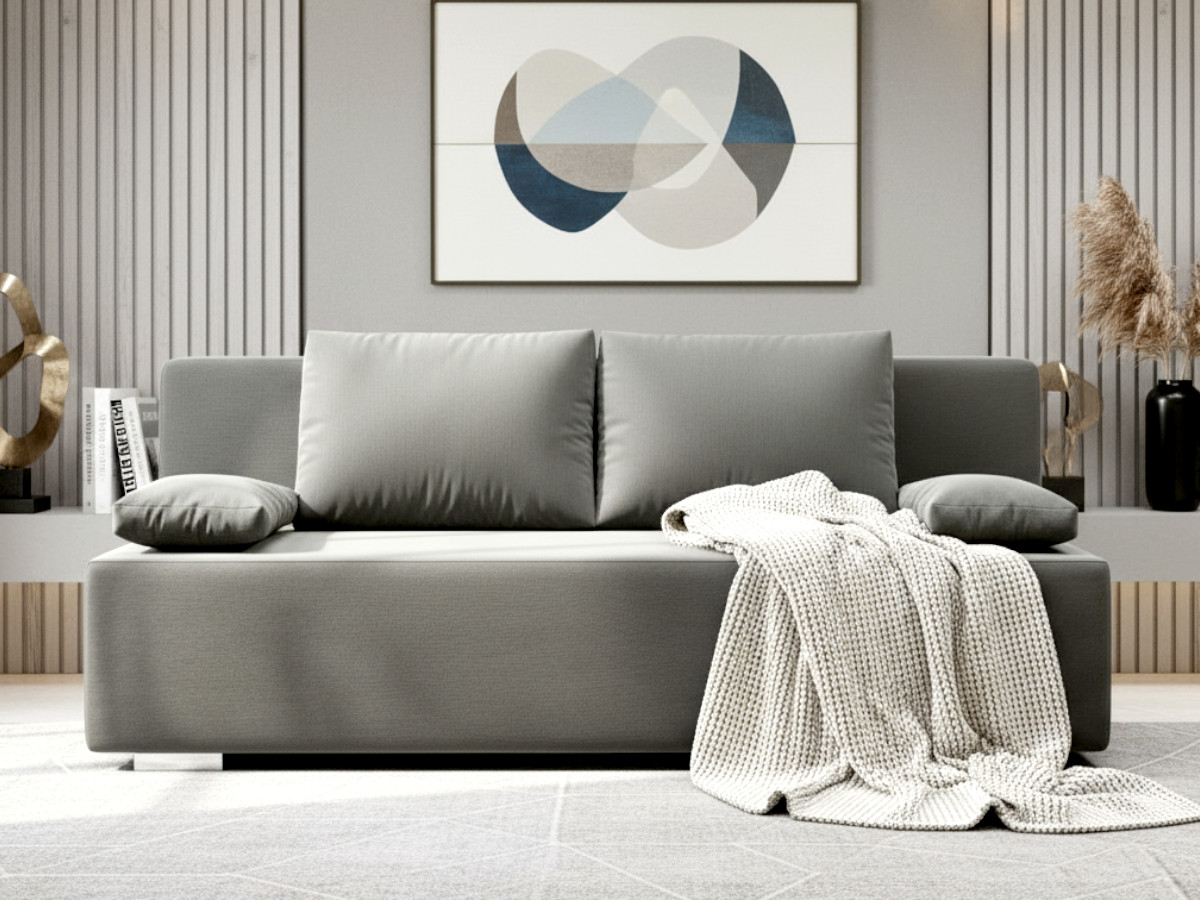 Mała Kanapa Rozkładana 202 CM Sofa Młodzieżowa Wolnostojąca Na Sprężynach Bonellowych + Wybór Kolorów - LIZA