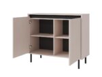 Komoda 2-Drzwiowa 100 cm Rocco 01 Beż Piaskowy wnętrze Osaka