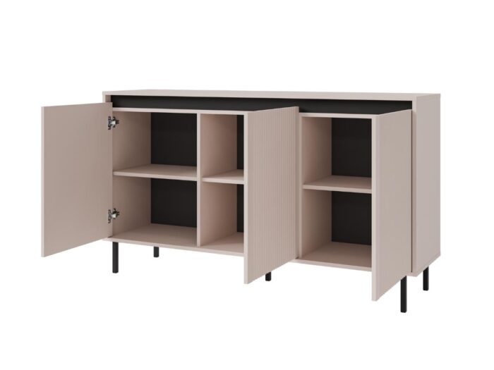 Komoda 3-Drzwiowa 149 cm Rocco 03 beż piaskowy Osaka wnętrze