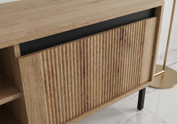 Komoda RTV 179 cm Rocco 06 Osaka dąb evoke detale