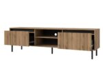 Komoda RTV 179 cm Rocco 06 Osaka dąb evoke otwarta
