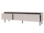 Komoda RTV 179 cm Rocco 07 Osaka beż piaskowy otwarta