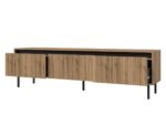 Komoda RTV 179 cm Rocco 07 Osaka dąb evoke otwarta