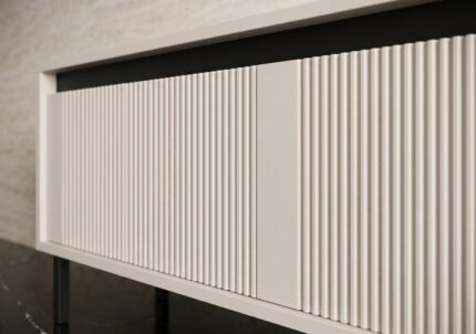 Komoda RTV 140 cm Rocco 05 Osaka beż piaskowy detale