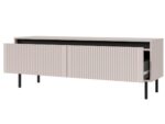 Komoda RTV 140 cm Rocco 05 Osaka beż piaskowy otwarta