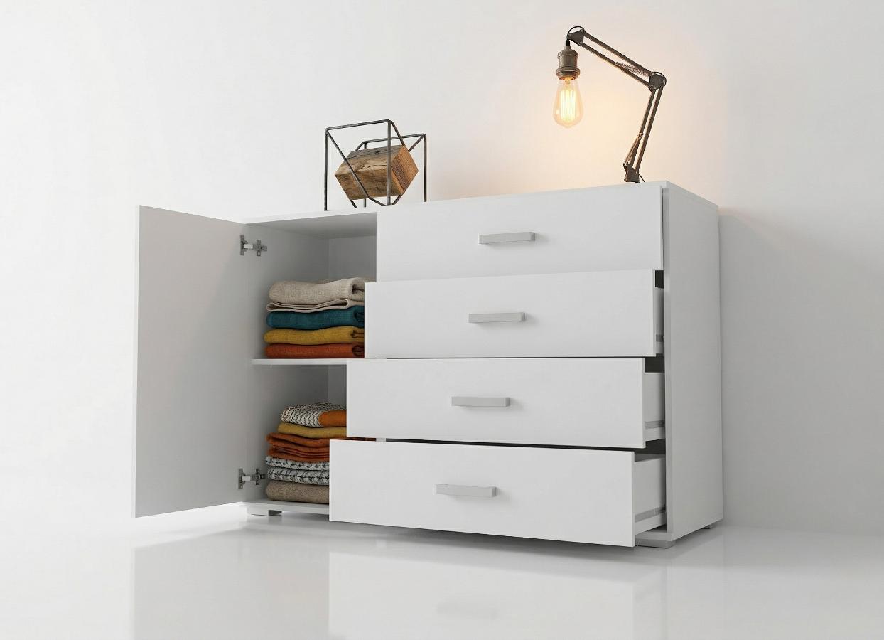 komoda-z-szufladami-120-cm-trend-7-otwarta-bokiem Komoda Z Szufladami 120 cm Trend 7 otwarta