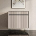 Nowoczesna Komoda 100 cm Rocco 02 Osaka Beż piaskowy przodem