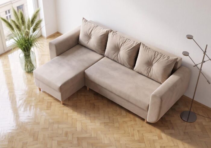Narożnik Z Funkcją Spania Dayton 242x145 cm tanie meble