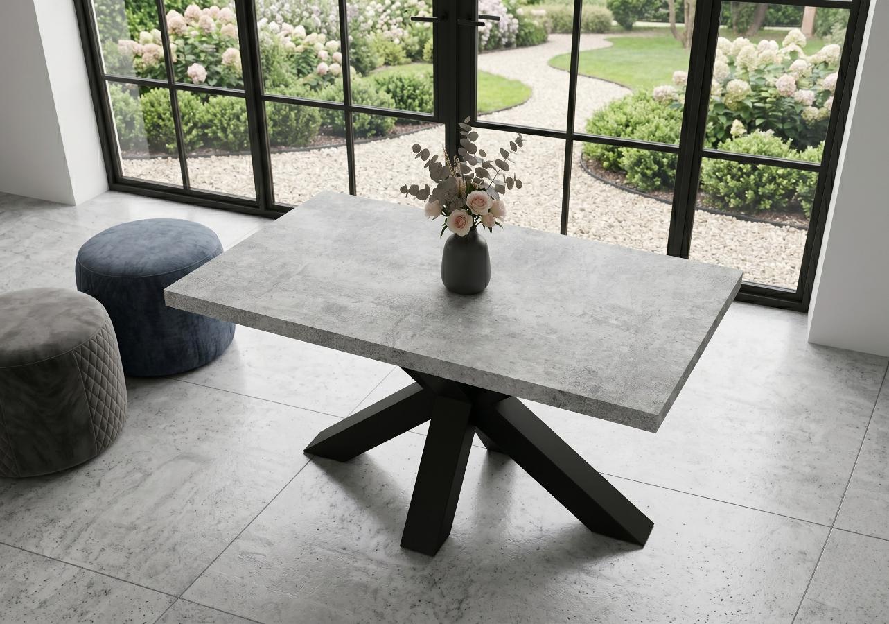 Ława loft 90x60 cm Brooklyn w kolorze beton jasny