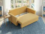 Wnętrze pojemnika Młodzieżowa Sofa Rozkładana 155 cm DALLAS