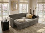 Pojemnik na pościel szara sofa rozkładana 224 cm Watson