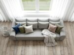 Duża Kanapa Rozkładana 265 CM Sofa 4 Osobowa Wolnostojąca Na Sprężynach Bonellowych + Wybór Kolorów - ATENA