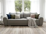 Duża Kanapa Rozkładana 265 CM Sofa 4 Osobowa Wolnostojąca Na Sprężynach Bonellowych + Wybór Kolorów - ATENA