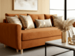 Sofa Rozkładana 3 Osobowa 242x90 CM Kanapa Z Funkcją Spania Pojemnikiem + Wysokie Nóżki + Wybór Kolorów PRESTON