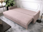 Sofa Z Funkcją Spania 3 Osobowa 222 CM Kanapa Rozkładana Z Pojemnikiem + Wysokie Nóżki + Wybór Kolorów SPRING