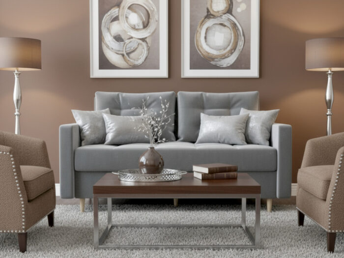 Dwuosobowa Kanapa 155 CM Mała Sofa Rozkładana Z Pojemnikiem + Sprężyny Bonell Pianka T30 + Wybór Kolorów TEMPE