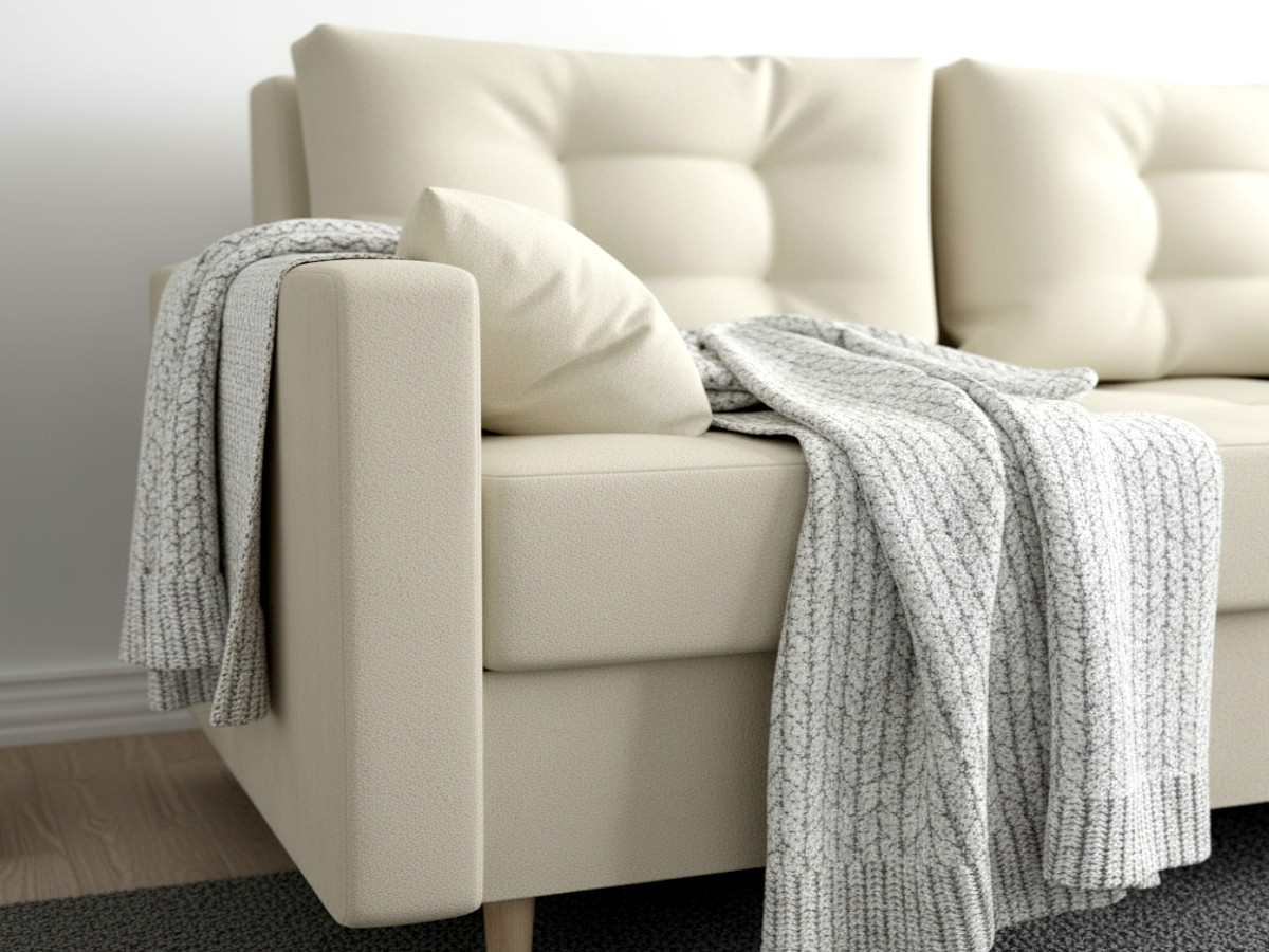 sofa-kanapa-rozkladana-w-stylu-skandynawskim-prosta-klasyczna-z-funkcja-spania-pojemnikiem-wersalka-TEMPE-zf Dwuosobowa Kanapa 155 CM Mała Sofa Rozkładana Z Pojemnikiem + Sprężyny Bonell Pianka T30 + Wybór Kolorów TEMPE - obrazek 1