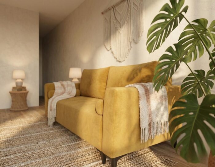 Sofa Z Funkcją Spania Cortina 235 cm do salonu