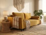 Sofa Z Funkcją Spania Cortina 235 cm musztardowa