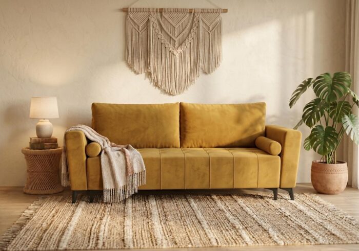Sofa Z Funkcją Spania Cortina 235 cm przodem w aranżacji