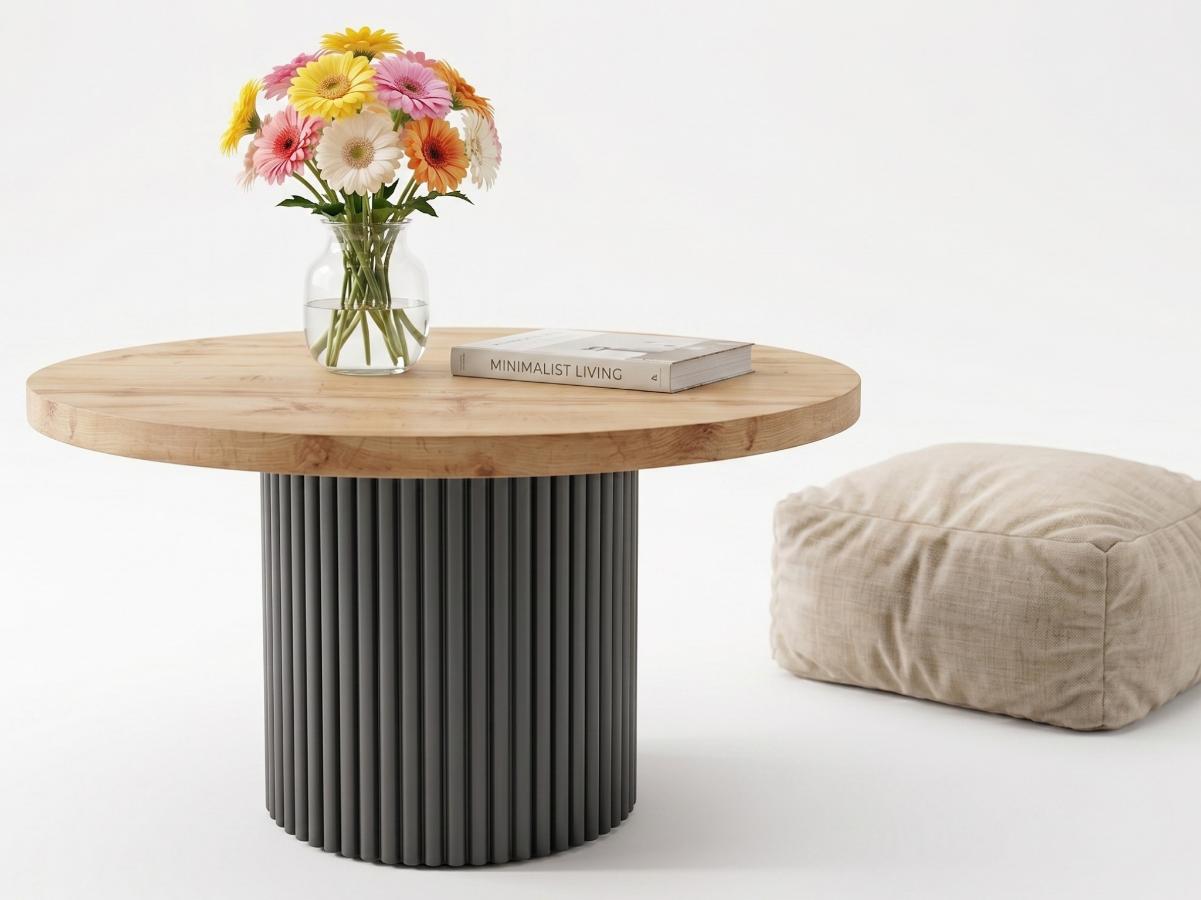 stolik-kawowy-90-cm-luna-loftowa-lawa-do-salonu-nogi-rurki Stolik Kawowy 90 cm Luna - Okrągła Ława Z Czarnymi Nogami W Stylu Industrialnym
