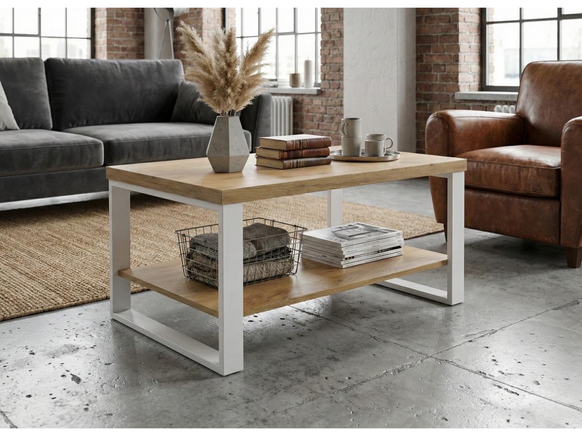 Stolik kawowy 90x60 cm Soho w aranżacji w stylu Loft