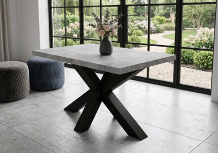 Ława do salonu loft stolik kawowy 90x60 cm Brooklyn prostokątny nogi pająk