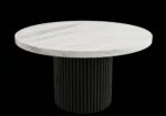 Okrągły stolik Luna 90 cm białe tło