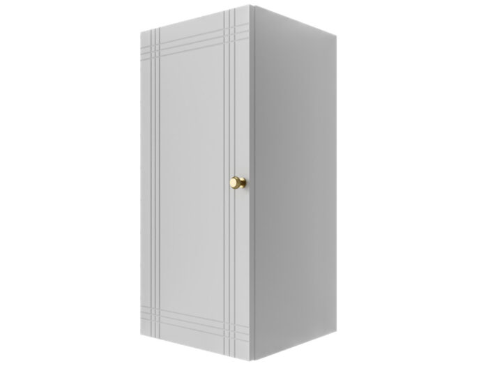 Szafka Modułowa Biała 75 CM - Stwórz Własny Zestaw Mebli - Frezowane Malowane Fronty MDF - SN3