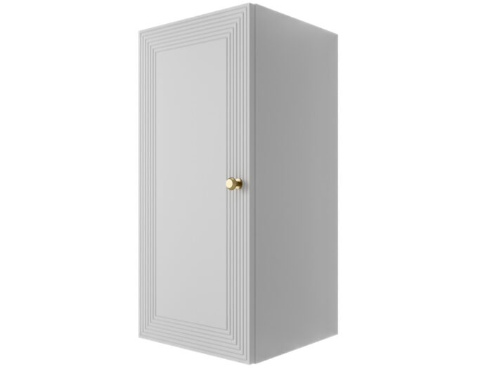 Szafka Modułowa Biała 75 CM - Stwórz Własny Zestaw Mebli - Frezowane Malowane Fronty MDF - SN3