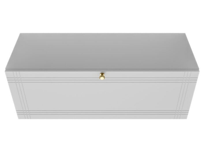 Szafka Modułowa Biała 95 CM - Stwórz Własny Zestaw Mebli - Frezowane Malowane Fronty MDF - SN4