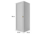 Szafka Modułowa Biała 95 CM - Stwórz Własny Zestaw Mebli - Frezowane Malowane Fronty MDF - SN4