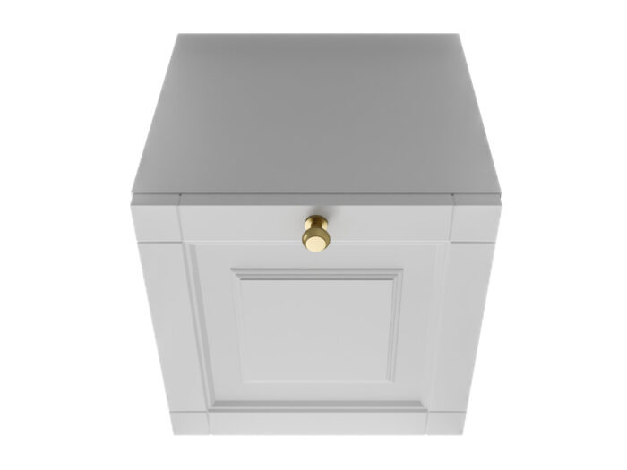 Szafka Modułowa Biała 35 CM - Stwórz Własny Zestaw Mebli - Frezowane Malowane Fronty MDF - SN1