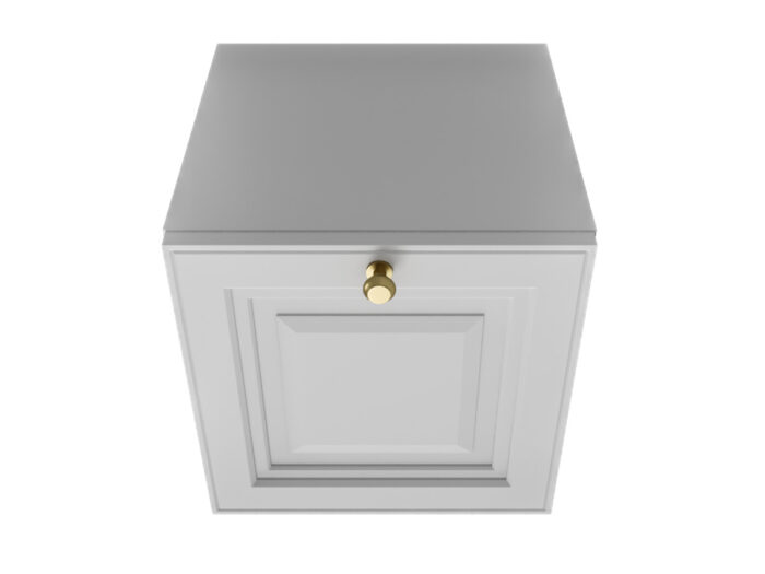 Szafka Modułowa Biała 35 CM - Stwórz Własny Zestaw Mebli - Frezowane Malowane Fronty MDF - SN1