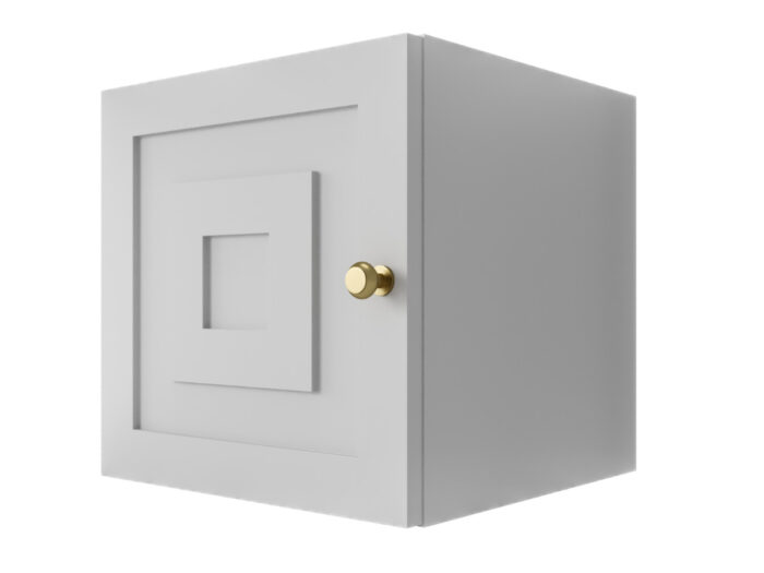 Szafka Modułowa Biała 35 CM - Stwórz Własny Zestaw Mebli - Frezowane Malowane Fronty MDF - SN1