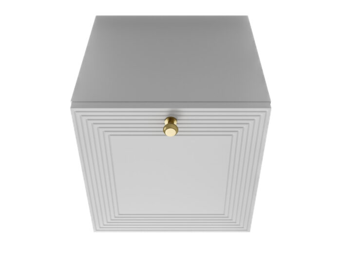 Szafka Modułowa Biała 35 CM - Stwórz Własny Zestaw Mebli - Frezowane Malowane Fronty MDF - SN1