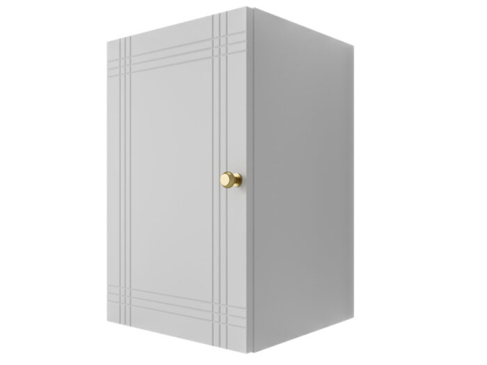 Szafka Modułowa Biała 55 CM - Stwórz Własny Zestaw Mebli - Frezowane Malowane Fronty MDF - SN2