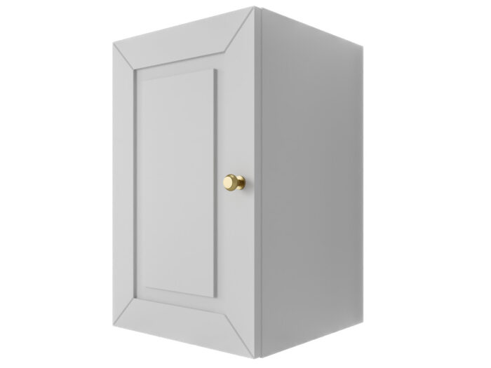 Szafka Modułowa Biała 55 CM - Stwórz Własny Zestaw Mebli - Frezowane Malowane Fronty MDF - SN2