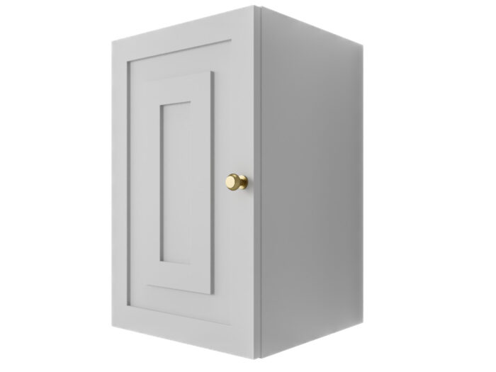 Szafka Modułowa Biała 55 CM - Stwórz Własny Zestaw Mebli - Frezowane Malowane Fronty MDF - SN2