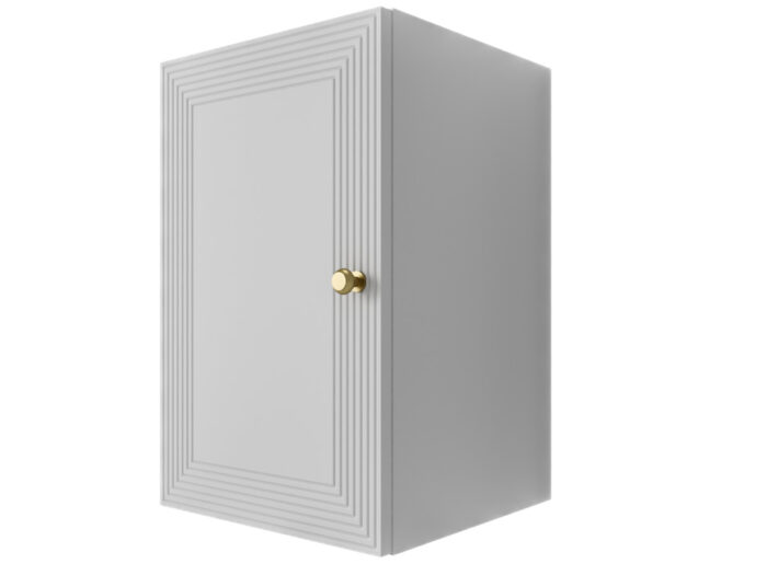 Szafka Modułowa Biała 55 CM - Stwórz Własny Zestaw Mebli - Frezowane Malowane Fronty MDF - SN2