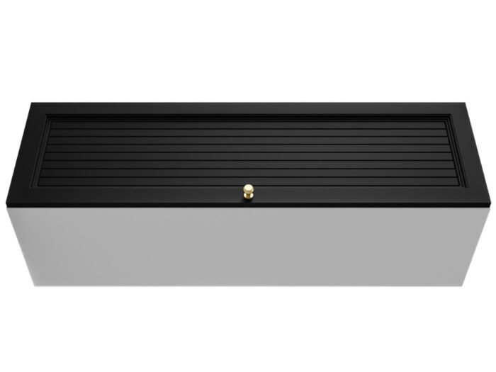 Szafka Modułowa 115x35 CM - Stwórz Własny Zestaw Mebli - Frezowane Malowane Fronty MDF - SN5 Biało Czarna