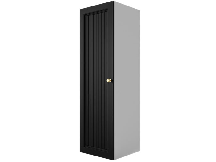 Szafka Modułowa 115x35 CM - Stwórz Własny Zestaw Mebli - Frezowane Malowane Fronty MDF - SN5 Biało Czarna