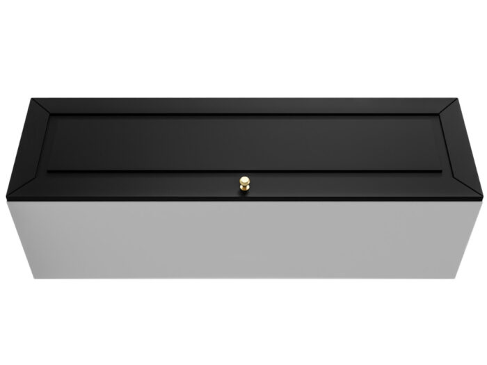Szafka Modułowa 115x35 CM - Stwórz Własny Zestaw Mebli - Frezowane Malowane Fronty MDF - SN5 Biało Czarna