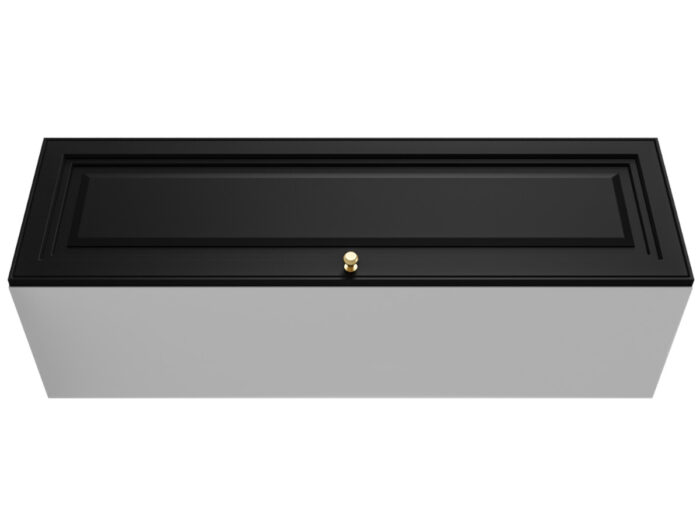Szafka Modułowa 115x35 CM - Stwórz Własny Zestaw Mebli - Frezowane Malowane Fronty MDF - SN5 Biało Czarna
