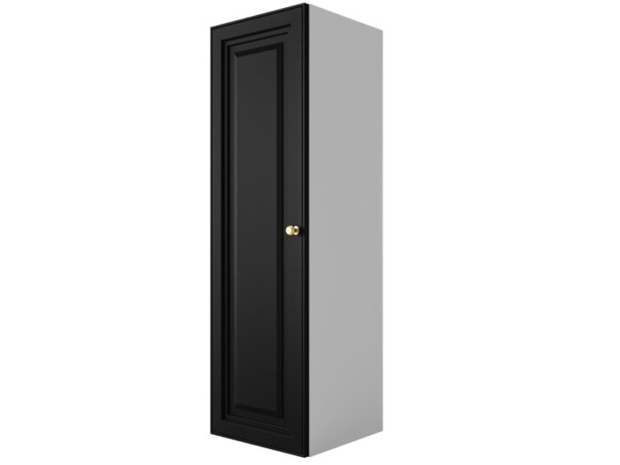 Szafka Modułowa 115x35 CM - Stwórz Własny Zestaw Mebli - Frezowane Malowane Fronty MDF - SN5 Biało Czarna