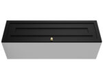 Szafka Modułowa 115x35 CM - Stwórz Własny Zestaw Mebli - Frezowane Malowane Fronty MDF - SN5 Biało Czarna