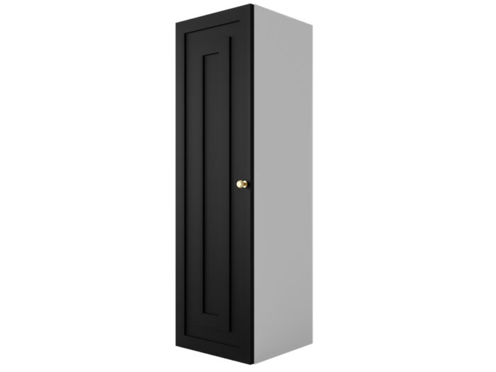 Szafka Modułowa 115x35 CM - Stwórz Własny Zestaw Mebli - Frezowane Malowane Fronty MDF - SN5 Biało Czarna